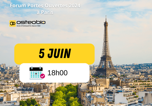 Porte ouverte du 5 juin à 18h école Ostéobio Paris 