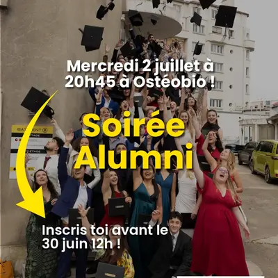Soirée Alumni Ostéobio – Mercredi 2 juillet à 20h45